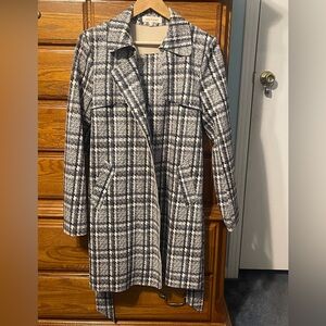 Solitaire Plaid Coat